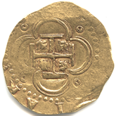 スペイン　フェリペ2世　4エスクード金貨［F］